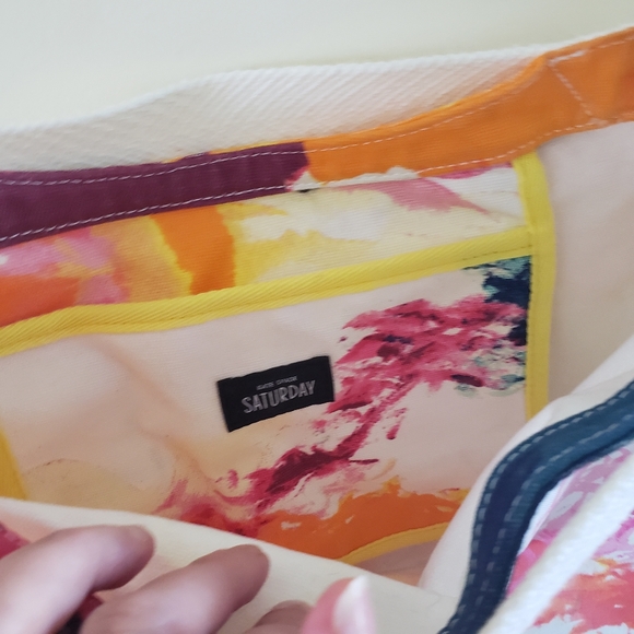 Kate Spade Saturday 3 Way Tie Dye Canvas Shoulder Bag O/S - Picture 5 of 14